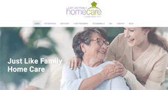 Desktop Screenshot of justlikefamilyhomecare.com