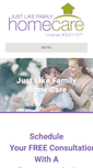 Mobile Screenshot of justlikefamilyhomecare.com